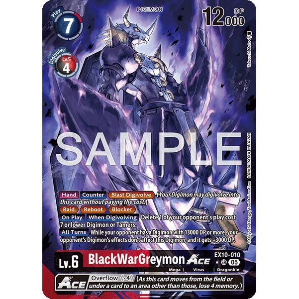 Image for BlackWarGreymon ACE (Alternate Art) (EX10-010 SR) (EX10) - Digimon Card Game