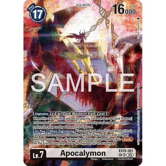 Image for Apocalymon (SP) (EX10-061 SR) (EX10) - Digimon Card Game