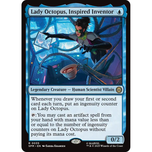 Image for Lady Octopus, Inspired Inventor (35) (SPM) - Magic: The Gathering