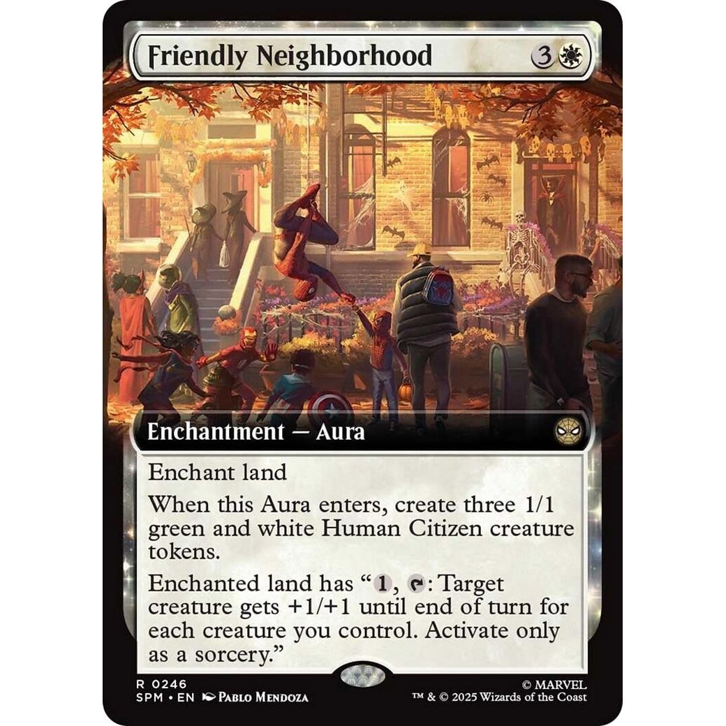 Image for Friendly Neighborhood (Extended Art) (246) (SPM) - Magic: The Gathering