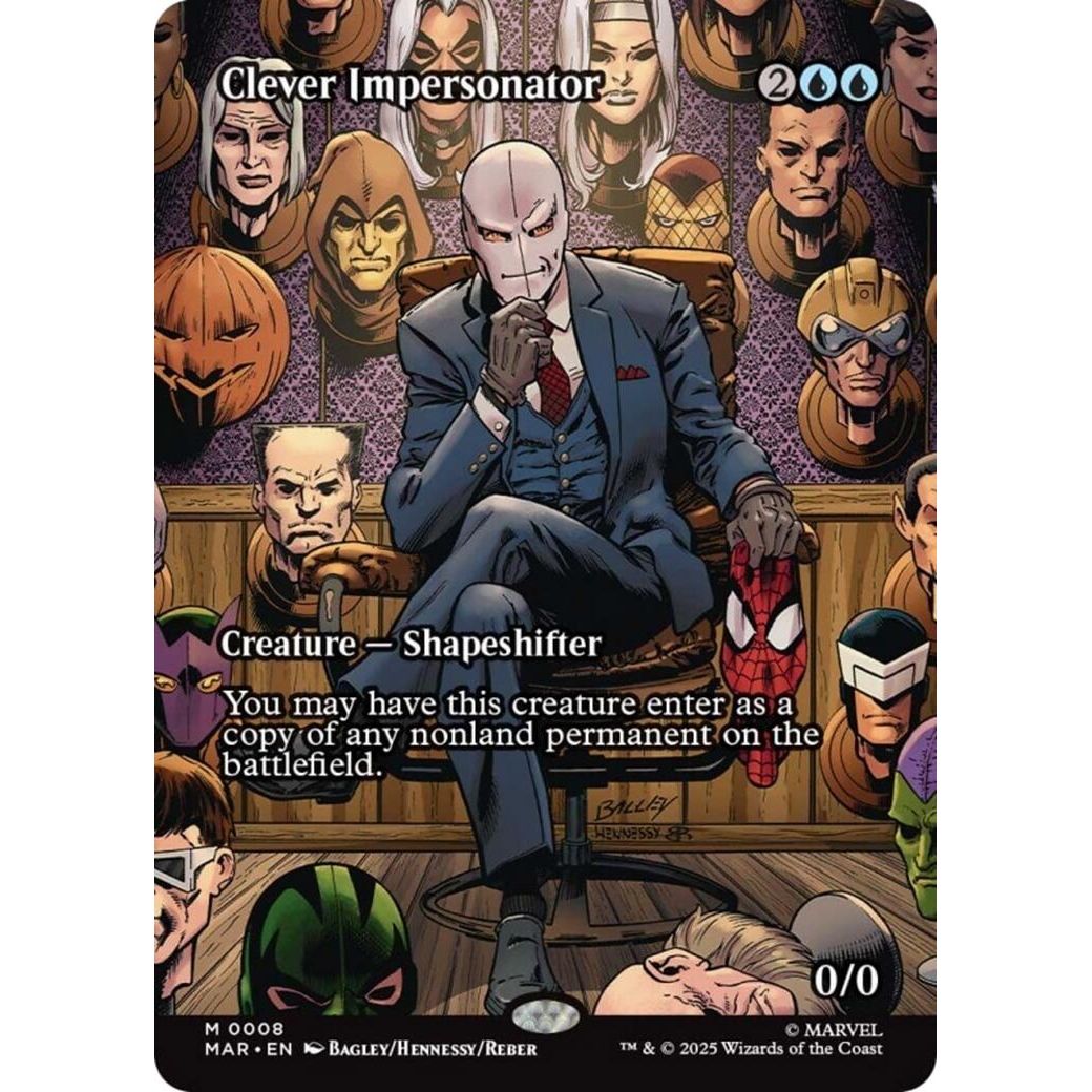 Image for Clever Impersonator (Borderless) (8) (MAR) - Magic: The Gathering