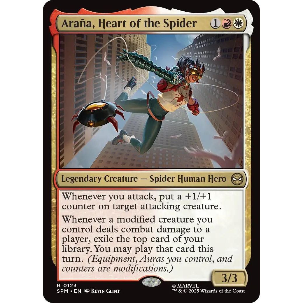 Image for Araña, Heart of the Spider (123) (SPM) - Magic: The Gathering
