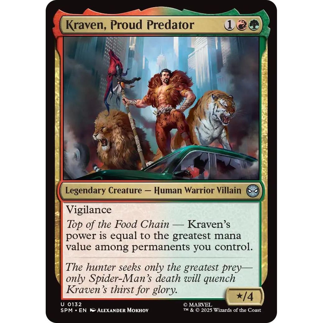 Image for Kraven, Proud Predator (132) (SPM) - Magic: The Gathering