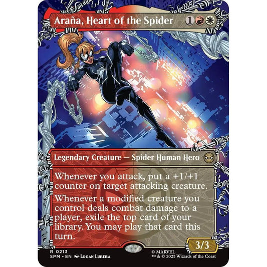 Image for Araña, Heart of the Spider (Borderless) (213) (SPM) - Magic: The Gathering