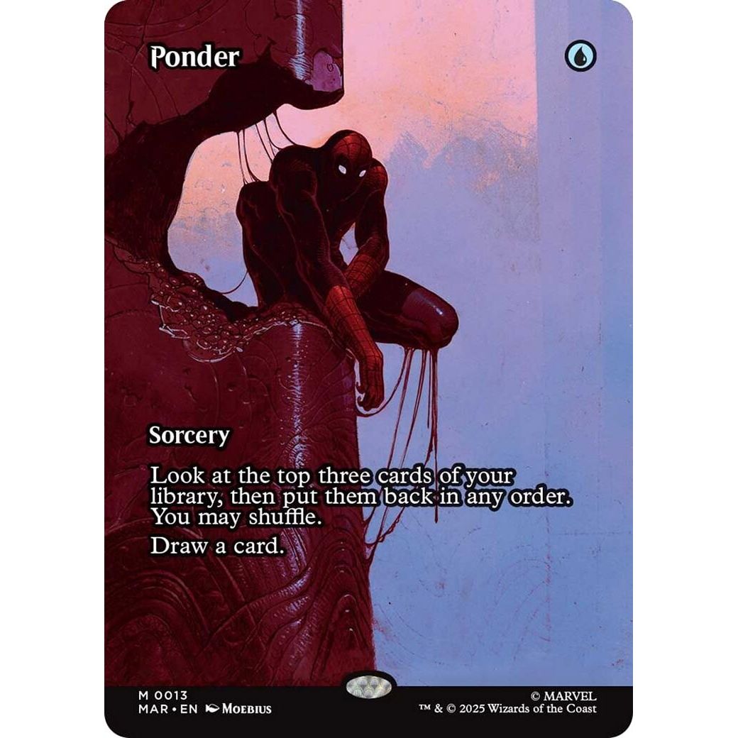 Image for Ponder (Borderless) (13) (MAR) - Magic: The Gathering