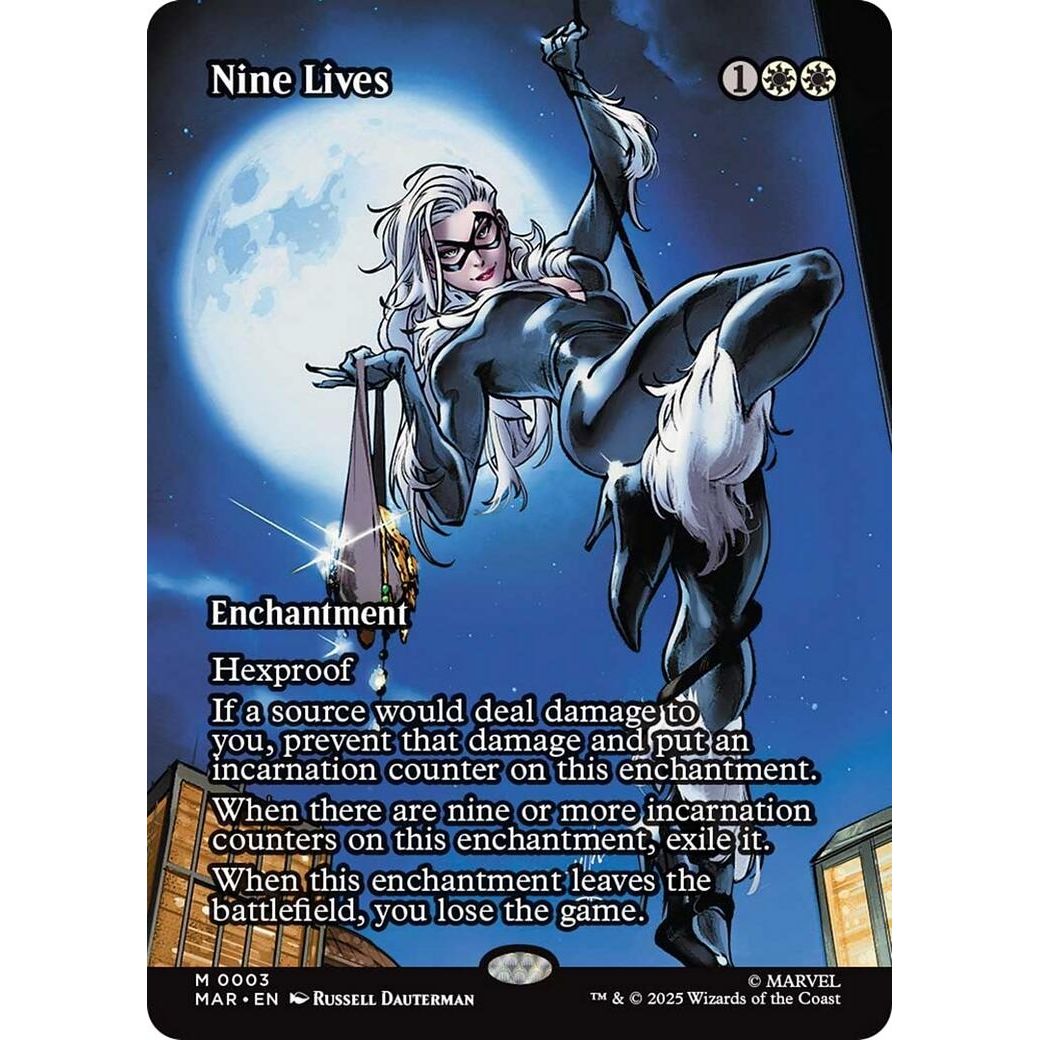 Image for Nine Lives (Borderless) (3) (MAR) - Magic: The Gathering