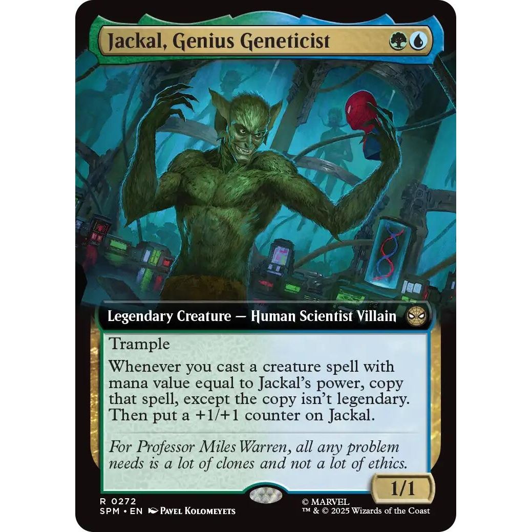 Image for Jackal, Genius Geneticist (Extended Art) (272) (SPM) - Magic: The Gathering
