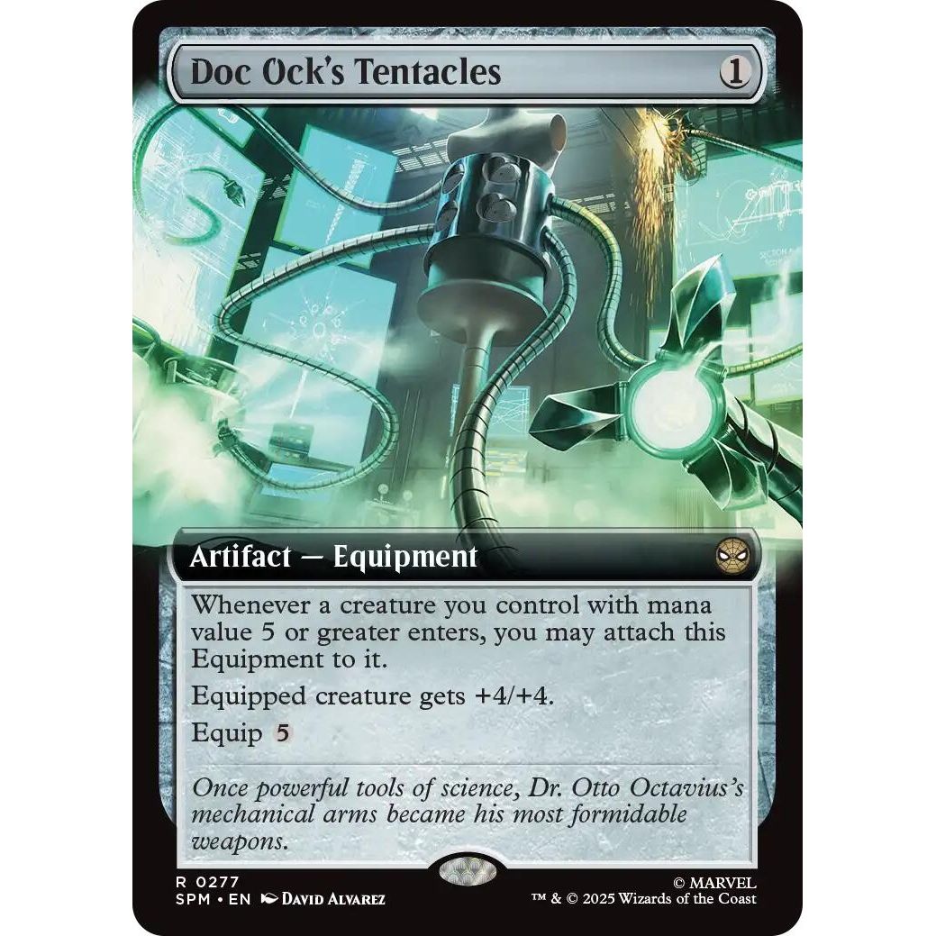 Image for Doc Ock's Tentacles (Extended Art) (277) (SPM) - Magic: The Gathering