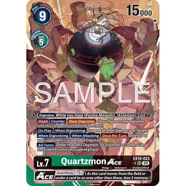 Image for Quartzmon ACE (Alternate Art) (EX10-023 SR) (EX10) - Digimon Card Game