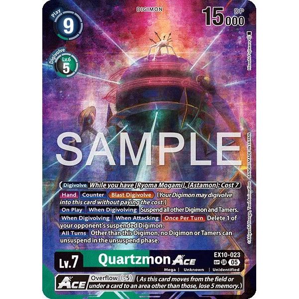 Image for Quartzmon ACE (SP) (EX10-023 SR) (EX10) - Digimon Card Game