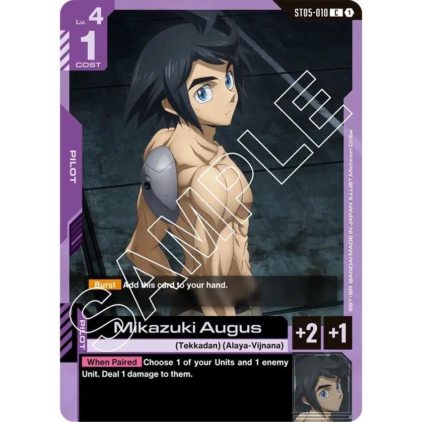 Image for Mikazuki Augus (ST05-010) (ST05) - Gundam Card Game