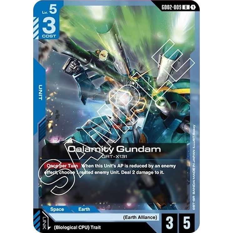 Image for Calamity Gundam (GD02-009) (GD02) - Gundam Card Game
