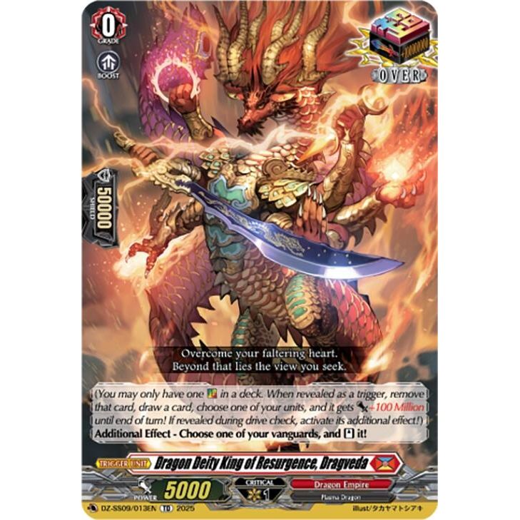 Image for Dragon Deity King of Resurgence, Dragveda (DZ-SS09/013EN) (DZ-SS09) - Cardfight Vanguard