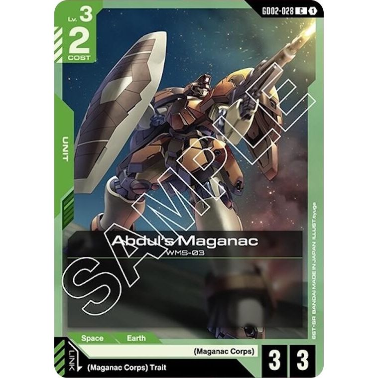 Image for Abdul's Maganac (GD02-028) (GD02) - Gundam Card Game