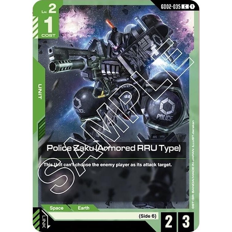 Image for Police Zaku (Armored RRU Type) (GD02-035) (GD02) - Gundam Card Game