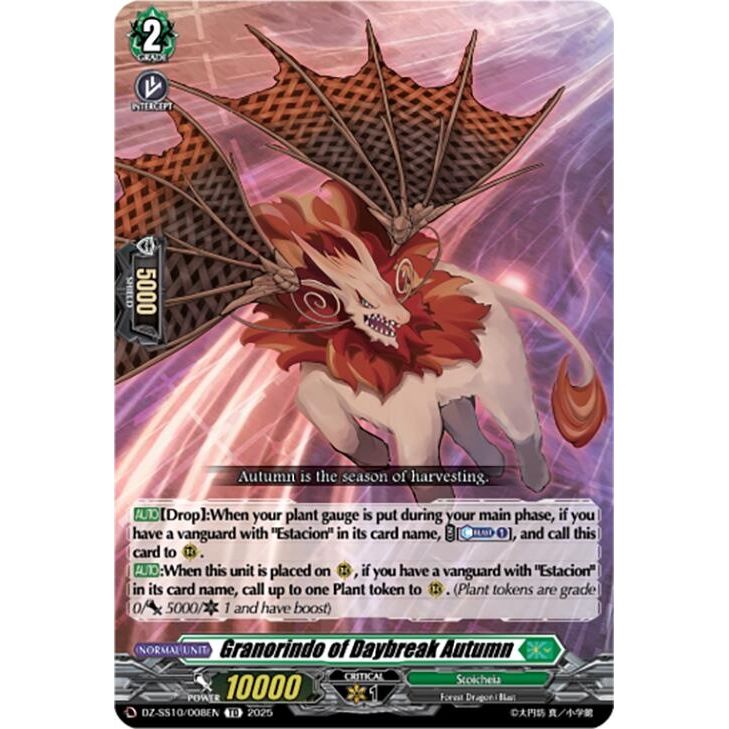 Image for Granorindo of Daybreak Autumn (DZ-SS10/008EN) (DZ-SS10) - Cardfight Vanguard