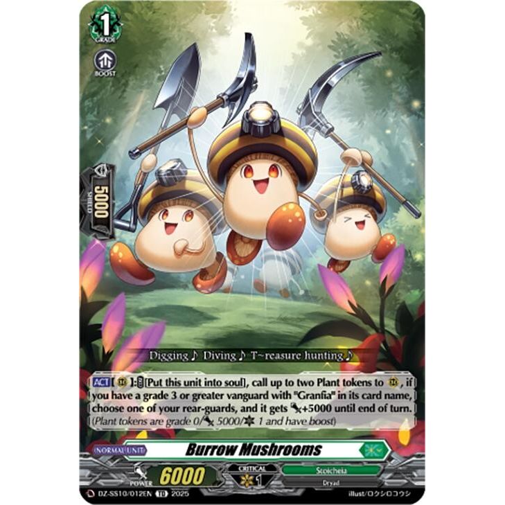 Image for Burrow Mushrooms (DZ-SS10/012EN) (DZ-SS10) - Cardfight Vanguard
