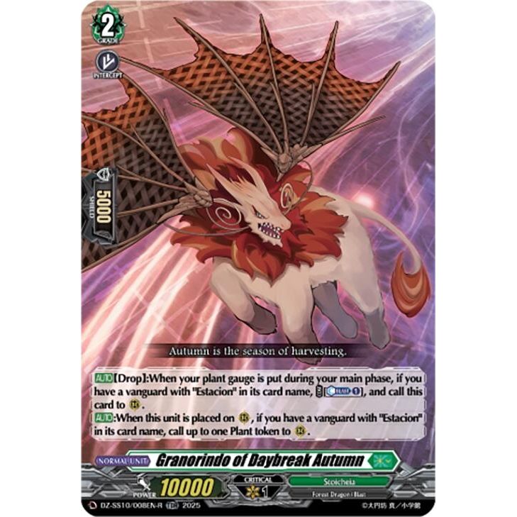 Image for Granorindo of Daybreak Autumn (TDR) (DZ-SS10/008EN-R) (DZ-SS10) - Cardfight Vanguard