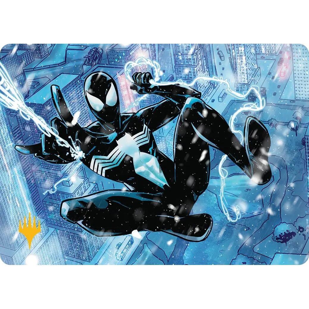 Image for Spectacular Spider-Man (Black) Art Card (Gold-Stamped Planeswalker Symbol) (52) (AASPM) - Magic: The Gathering