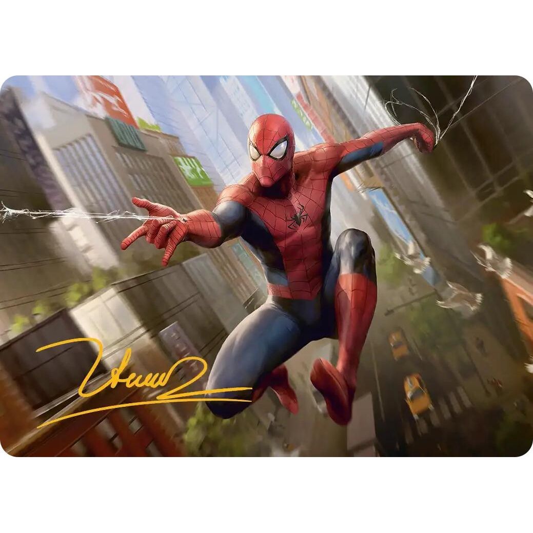Image for Amazing Spider-Man Art Card (24/54) (Gold-Stamped Signature) (24) (AASPM) - Magic: The Gathering