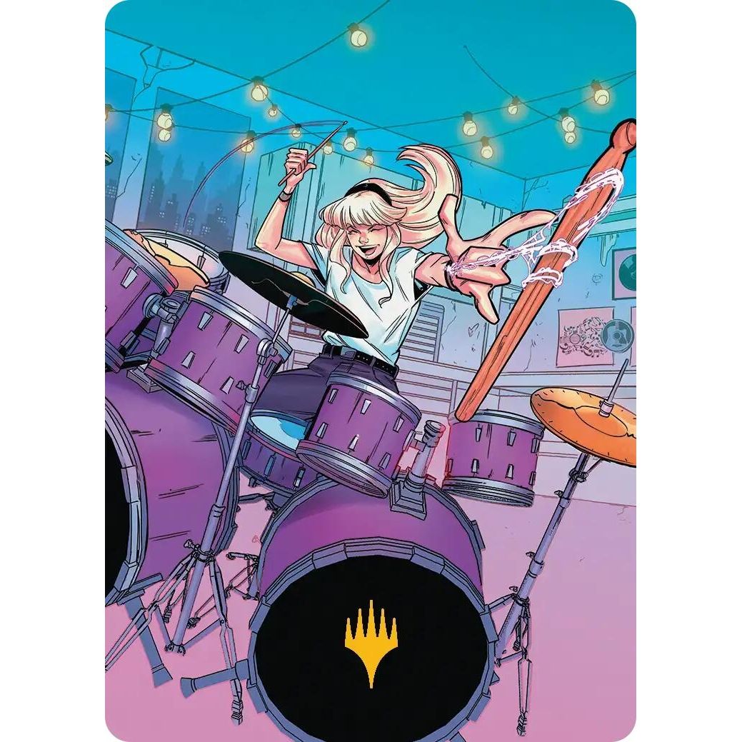 Image for Gwen Stacy Art Card (Gold-Stamped Planeswalker Symbol) (34/54) (34) (AASPM) - Magic: The Gathering