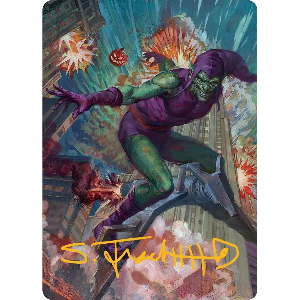 Image for Green Goblin Art Card (26/54) (Gold-Stamped Signature) (26) (AASPM) - Magic: The Gathering