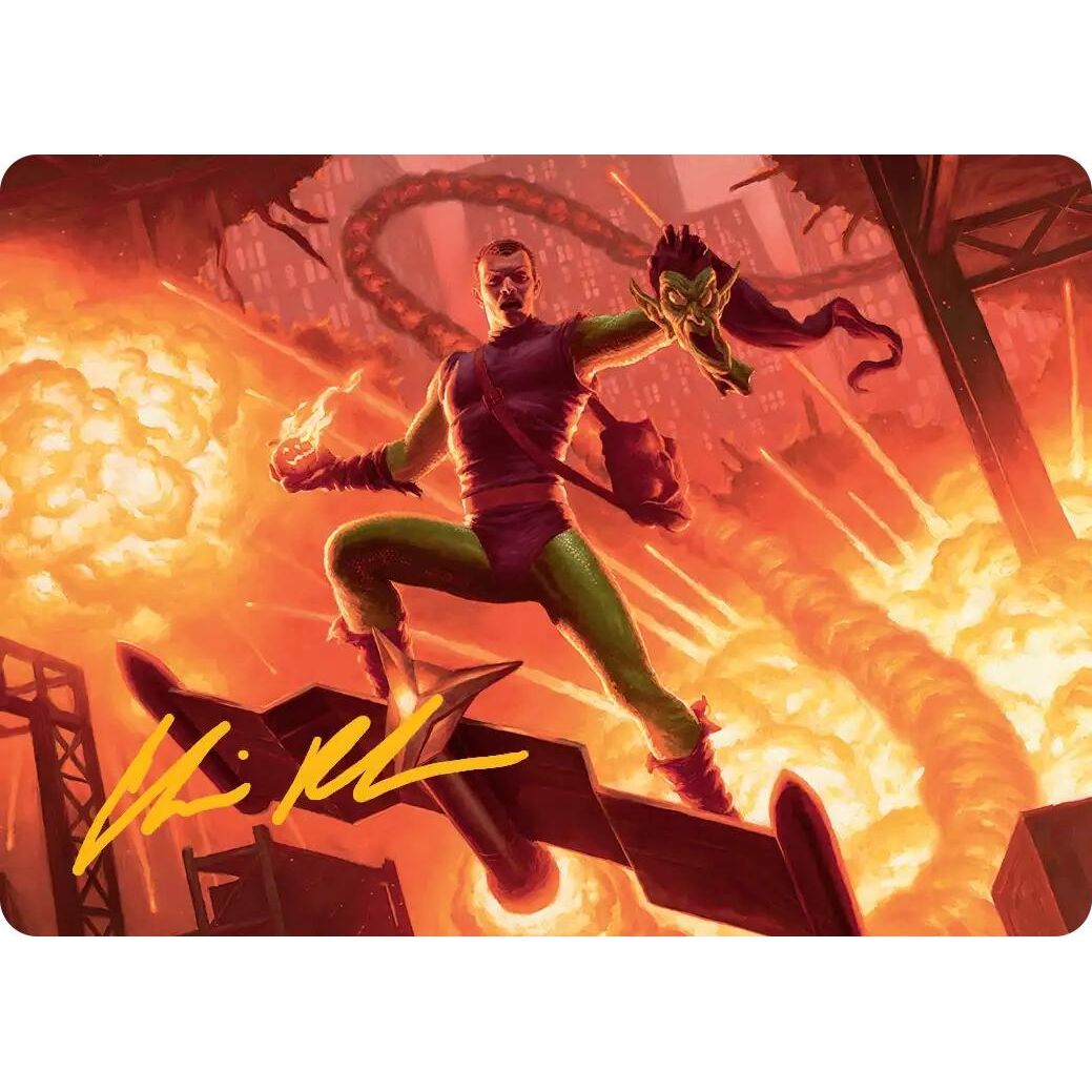 Image for Green Goblin, Revenant Art Card (Gold-Stamped Signature) (27) (AASPM) - Magic: The Gathering