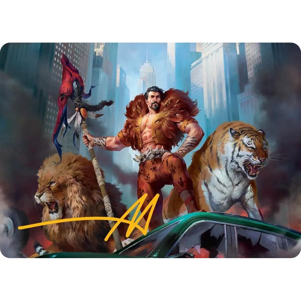 Image for Kraven, Proud Predator Art Card (Gold-Stamped Signature) (28) (AASPM) - Magic: The Gathering
