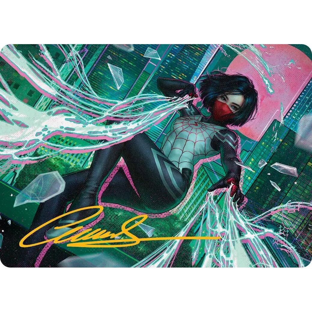 Image for Silk, Web Weaver Art Card (29/54) (Gold-Stamped Signature) (29) (AASPM) - Magic: The Gathering