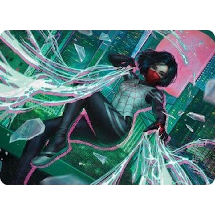 Image for Silk, Web Weaver Art Card (29/54) (29) (AASPM) - Magic: The Gathering