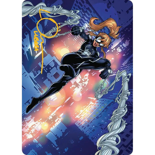 Image for Araña, Heart of the Spider Art Card (Gold-Stamped Signature) (37) (AASPM) - Magic: The Gathering