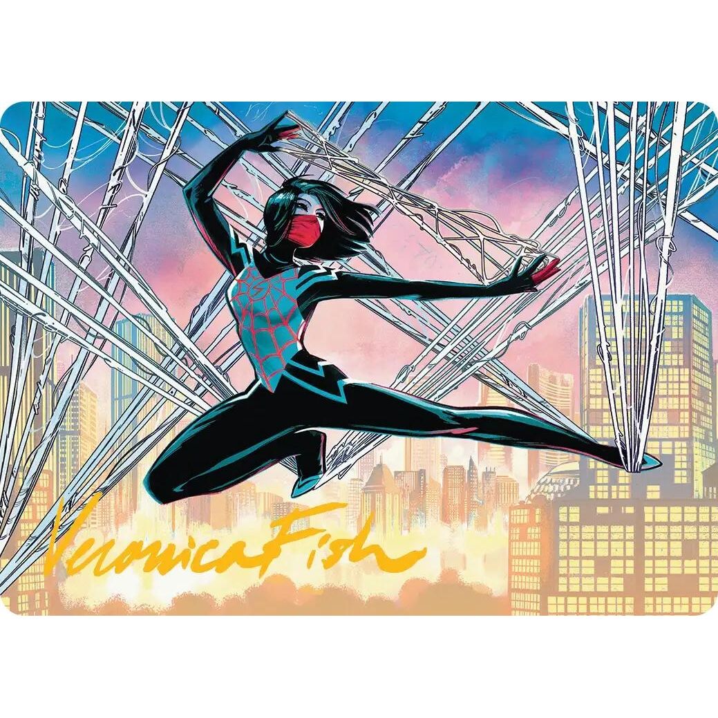 Image for Silk, Web Weaver Art Card (39/54) (Gold-Stamped Signature) (39) (AASPM) - Magic: The Gathering