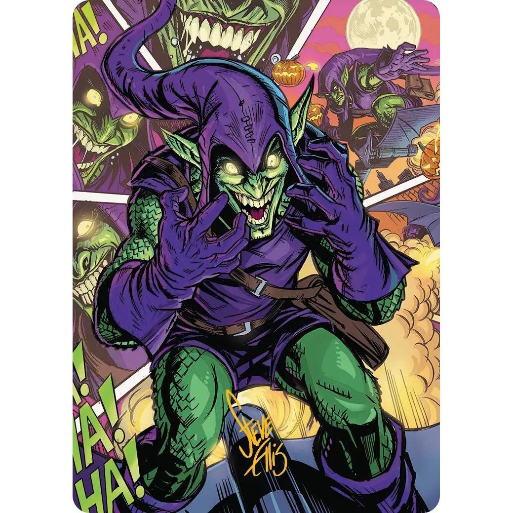 Image for Green Goblin Art Card (49/54) (Gold-Stamped Signature) (49) (AASPM) - Magic: The Gathering