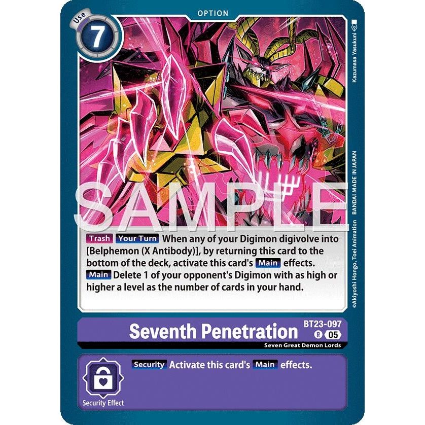 Image for Seventh Penetration (BT23-097 R) (BT-23) - Digimon Card Game