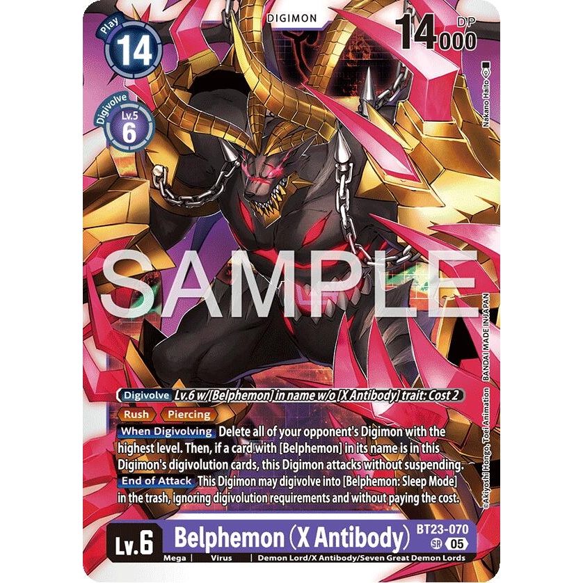 Image for Belphemon (X Antibody) (BT23-070 SR) (BT-23) - Digimon Card Game
