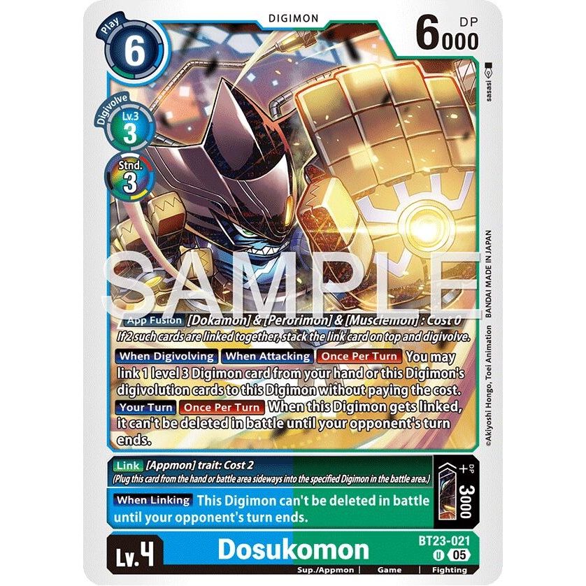 Image for Dosukomon (BT23-021 U) (BT-23) - Digimon Card Game
