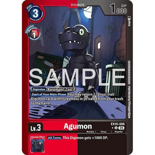 Image for Agumon (Limited Foil) (EX10-006 U) (EX10) - Digimon Card Game