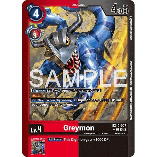 Image for Greymon (Limited Foil) (EX10-007 C) (EX10) - Digimon Card Game