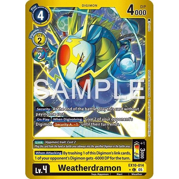 Image for Weatherdramon (Limited Foil) (EX10-014 C) (EX10) - Digimon Card Game