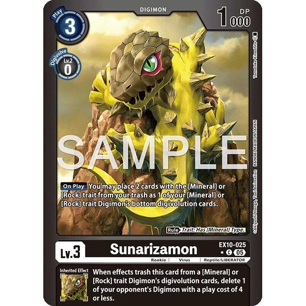 Image for Sunarizamon (Limited Foil) (EX10-025 C) (EX10) - Digimon Card Game