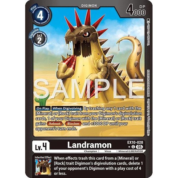 Image for Landramon (Limited Foil) (EX10-028 C) (EX10) - Digimon Card Game