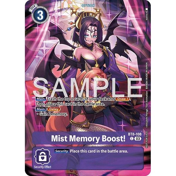 Image for Mist Memory Boost! (Sinister Order Legend Pack) (BT8-108 C) (BT08) - Digimon Card Game