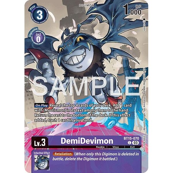 Image for DemiDevimon (Sinister Order Legend Pack) (BT15-070 C) (BT15) - Digimon Card Game