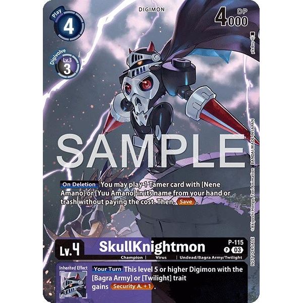 Image for SkullKnightmon - P-115 (Sinister Order Legend Pack) (P-115 P) (D-PR) - Digimon Card Game