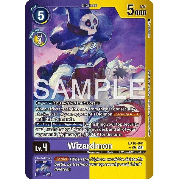 Image for Wizardmon (Limited Foil) (EX10-041 C) (EX10) - Digimon Card Game