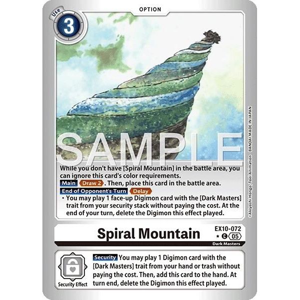 Image for Spiral Mountain (Limited Foil) (EX10-072 C) (EX10) - Digimon Card Game