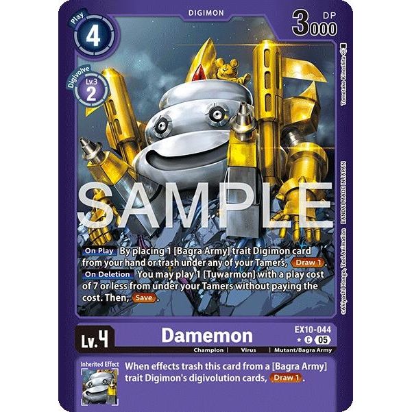 Image for Damemon (Limited Foil) (EX10-044 C) (EX10) - Digimon Card Game