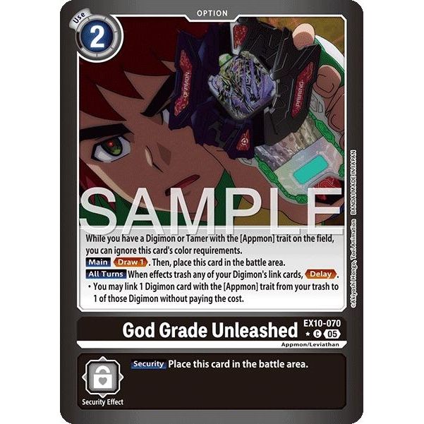 Image for God Grade Unleashed (Limited Foil) (EX10-070 C) (EX10) - Digimon Card Game