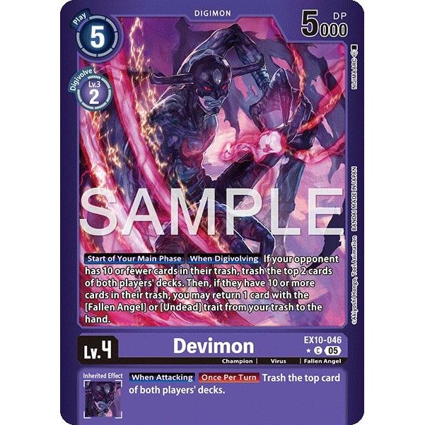 Image for Devimon (Limited Foil) (EX10-046 C) (EX10) - Digimon Card Game