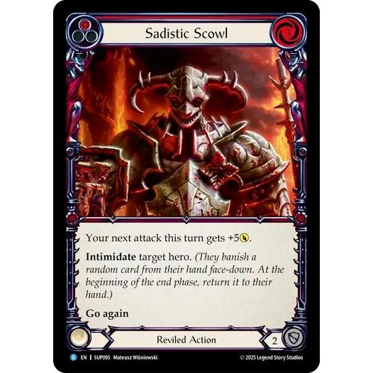 Image for Sadistic Scowl (SUP095) (SUP) - Flesh and Blood TCG